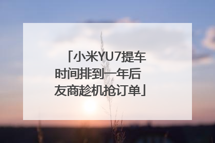 小米YU7提车时间排到一年后 友商趁机抢订单
