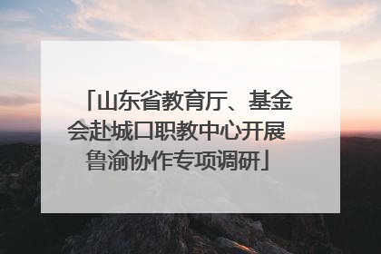 山东省教育厅、基金会赴城口职教中心开展鲁渝协作专项调研