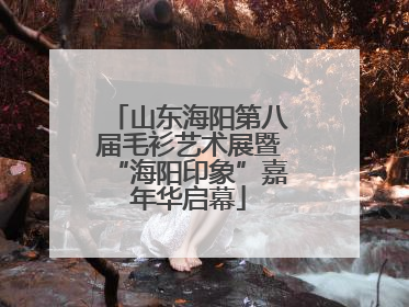 山东海阳第八届毛衫艺术展暨“海阳印象”嘉年华启幕