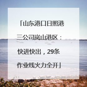 山东港口日照港三公司岚山港区：快进快出，29条作业线火力全开