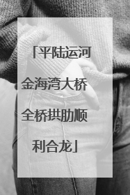 平陆运河金海湾大桥全桥拱肋顺利合龙