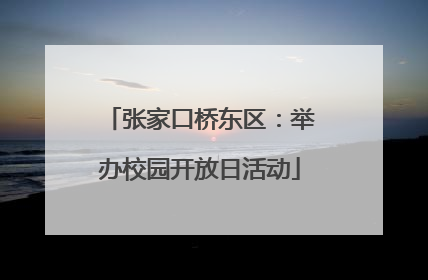 张家口桥东区：举办校园开放日活动