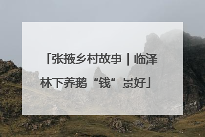 张掖乡村故事｜临泽林下养鹅“钱”景好