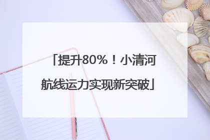 提升80％！小清河航线运力实现新突破