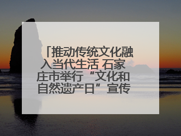 推动传统文化融入当代生活 石家庄市举行“文化和自然遗产日”宣传展示活动