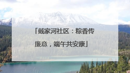 戴家河社区：粽香传廉意，端午共安康