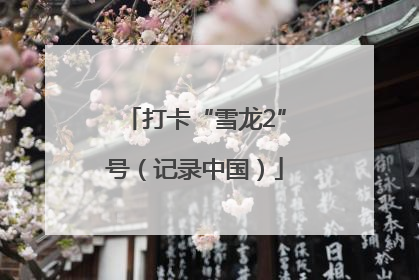 打卡“雪龙2”号（记录中国）