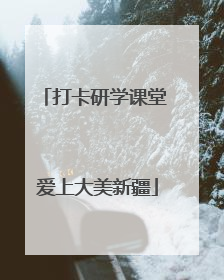 打卡研学课堂 爱上大美新疆