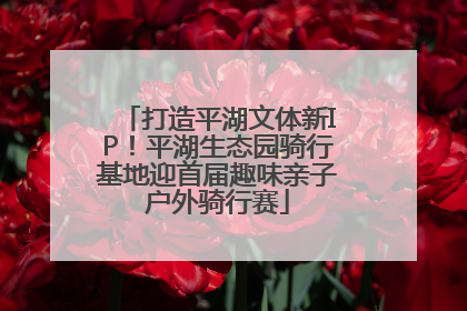 打造平湖文体新IP！平湖生态园骑行基地迎首届趣味亲子户外骑行赛