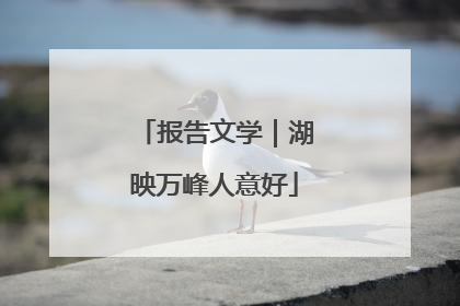 报告文学｜湖映万峰人意好