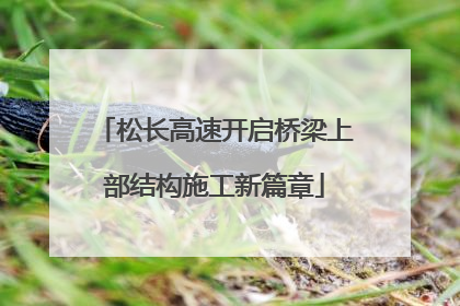松长高速开启桥梁上部结构施工新篇章