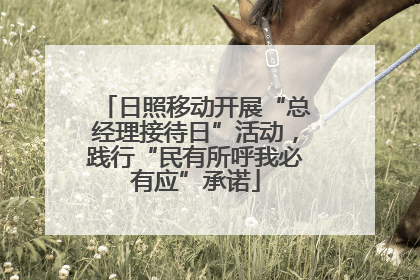 日照移动开展“总经理接待日”活动，践行“民有所呼我必有应”承诺