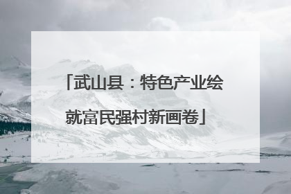 武山县：特色产业绘就富民强村新画卷
