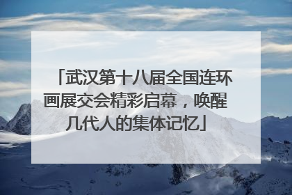 武汉第十八届全国连环画展交会精彩启幕，唤醒几代人的集体记忆