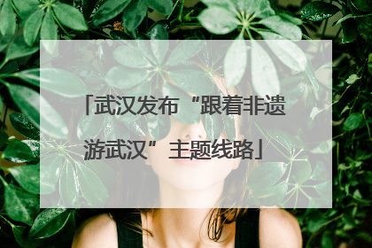 武汉发布“跟着非遗游武汉”主题线路