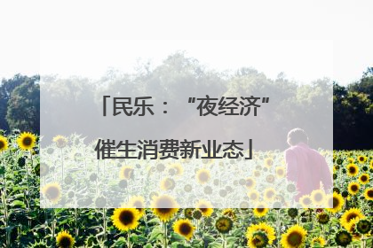 民乐：“夜经济”催生消费新业态