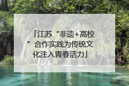 江苏“非遗+高校”合作实践为传统文化注入青春活力