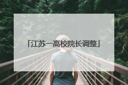 江苏一高校院长调整