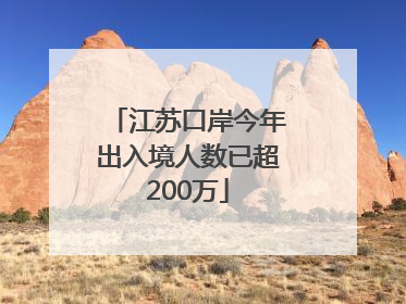 江苏口岸今年出入境人数已超200万