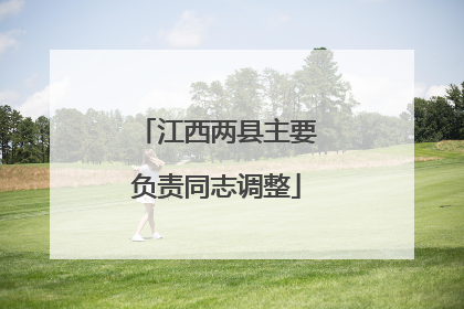江西两县主要负责同志调整
