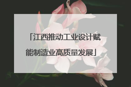 江西推动工业设计赋能制造业高质量发展
