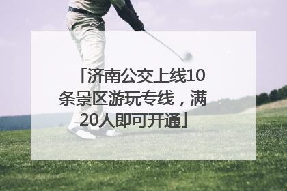 济南公交上线10条景区游玩专线，满20人即可开通