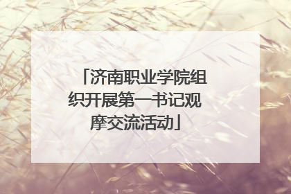 济南职业学院组织开展第一书记观摩交流活动