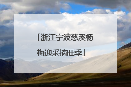 浙江宁波慈溪杨梅迎采摘旺季