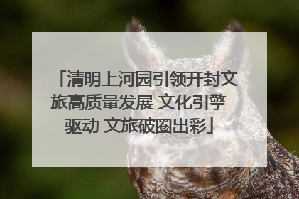 清明上河园引领开封文旅高质量发展 文化引擎驱动 文旅破圈出彩