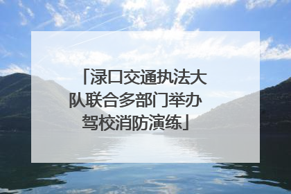 渌口交通执法大队联合多部门举办驾校消防演练