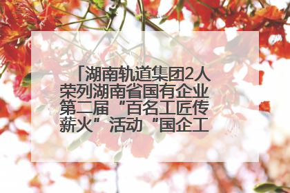 湖南轨道集团2人荣列湖南省国有企业第二届“百名工匠传薪火”活动“国企工匠”人才宣传名单
