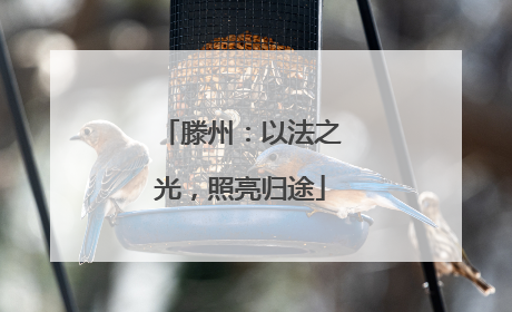 滕州：以法之光，照亮归途