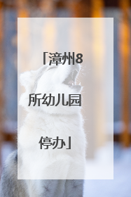 漳州8所幼儿园停办