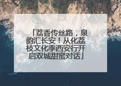 荔香传丝路，泉韵汇长安！从化荔枝文化季西安行开启双城甜蜜对话
