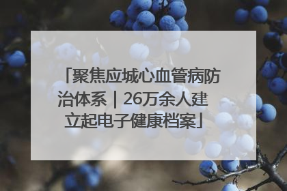 聚焦应城心血管病防治体系｜26万余人建立起电子健康档案
