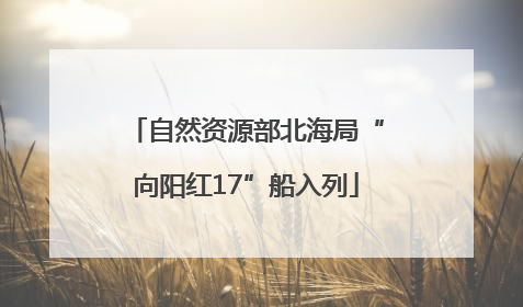 自然资源部北海局“向阳红17”船入列
