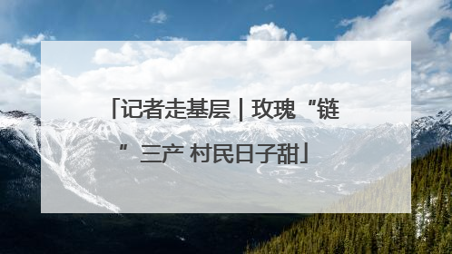 记者走基层｜玫瑰“链”三产 村民日子甜