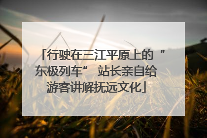 行驶在三江平原上的“东极列车” 站长亲自给游客讲解抚远文化