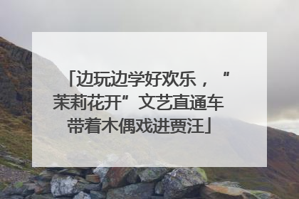 边玩边学好欢乐，“茉莉花开”文艺直通车带着木偶戏进贾汪