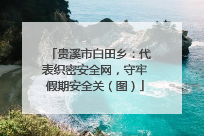 贵溪市白田乡：代表织密安全网，守牢假期安全关（图）