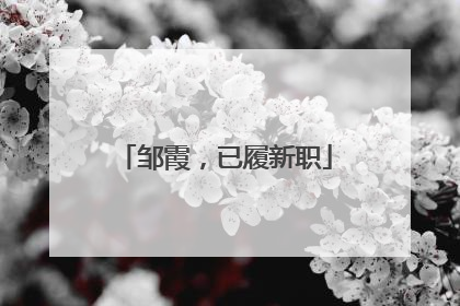 邹霞，已履新职