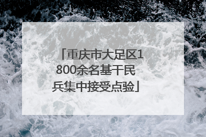 重庆市大足区1800余名基干民兵集中接受点验