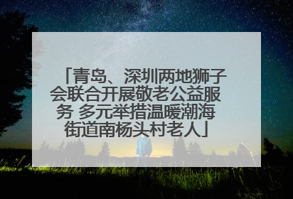 青岛、深圳两地狮子会联合开展敬老公益服务 多元举措温暖潮海街道南杨头村老人