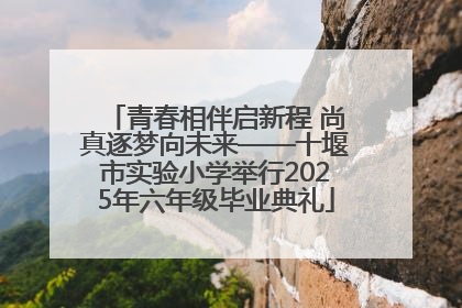 青春相伴启新程 尚真逐梦向未来——十堰市实验小学举行2025年六年级毕业典礼