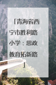 青海省西宁市胜利路小学：思政教育拓新路