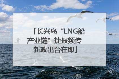 长兴岛“LNG船产业链”捷报频传 新政出台在即