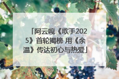 阿云嘎《歌手2025》首轮揭榜 用《余温》传达初心与热爱