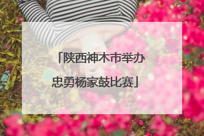 陕西神木市举办忠勇杨家鼓比赛