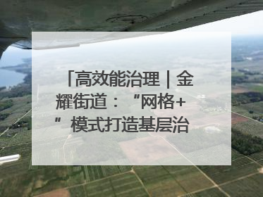 高效能治理｜金耀街道：“网格+”模式打造基层治理新样板