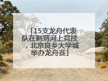15支龙舟代表队在刺猬河上竞技，北京良乡大学城举办龙舟赛